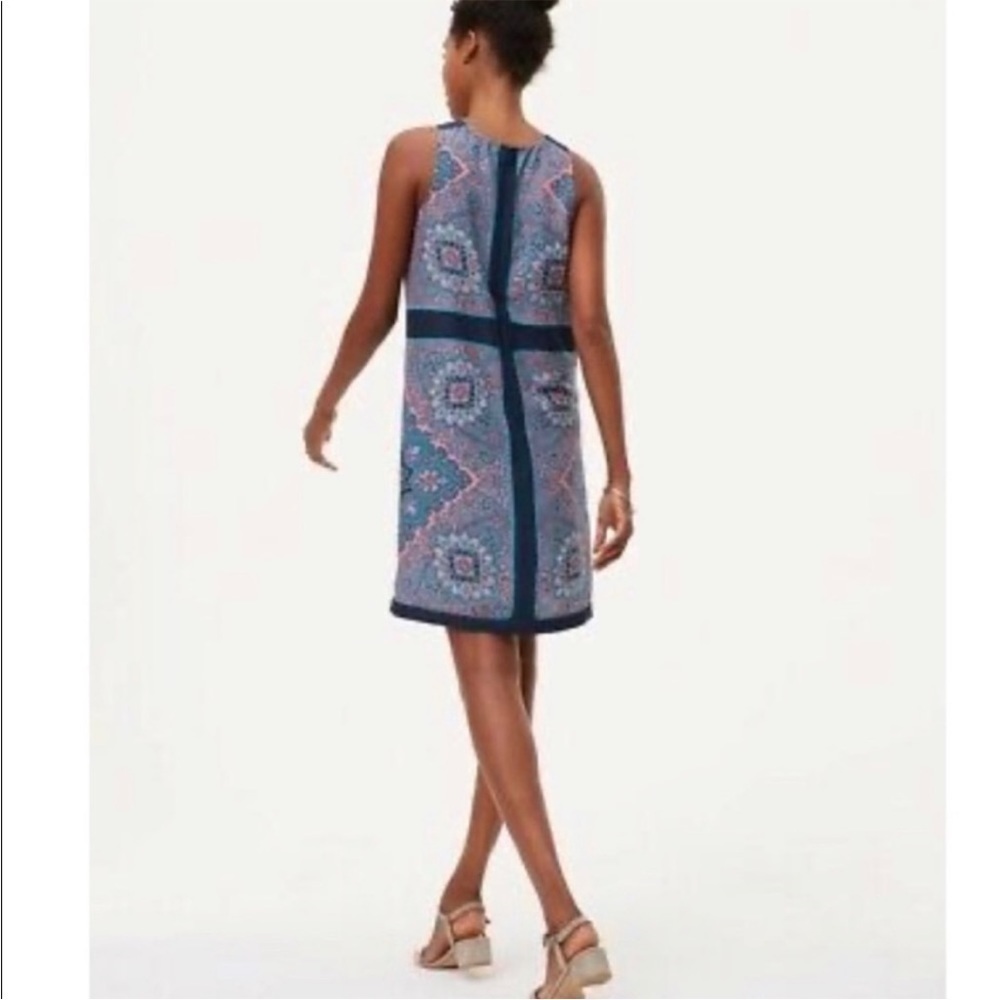 Ann Taylor Loft Paisley Sleeveless Shift Dress Sz XS EUC - Picture 2 of 10